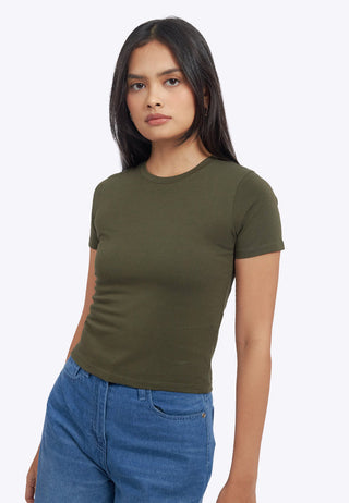 Basic Short Sleeves Fitted T-Shirt