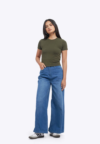 Basic Short Sleeves Fitted T-Shirt