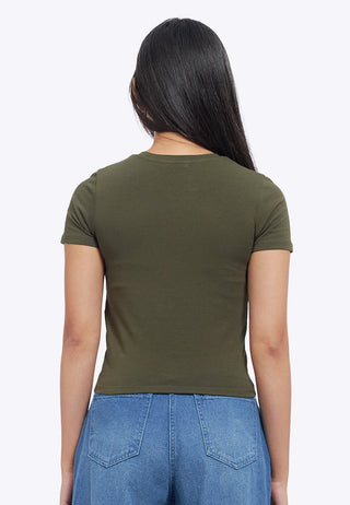 Basic Short Sleeves Fitted T-Shirt