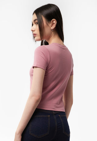 Basic Fitted Short Sleeve T-Shirt