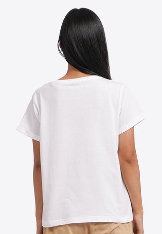 Basic Short Sleeve T-Shirt Off White