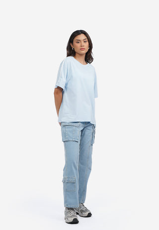 Oversized T-Shirt with Shoulder List