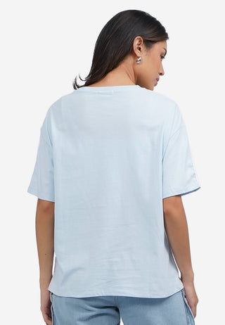 Oversized T-Shirt with Shoulder List