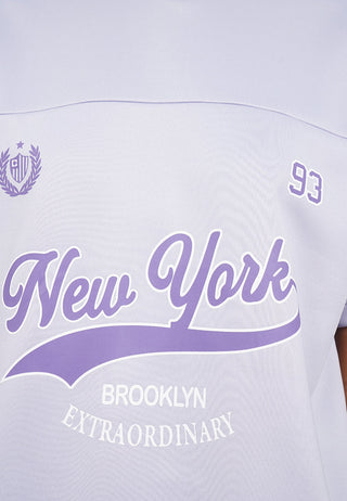 Oversized V-Neck Graphic T-Shirt