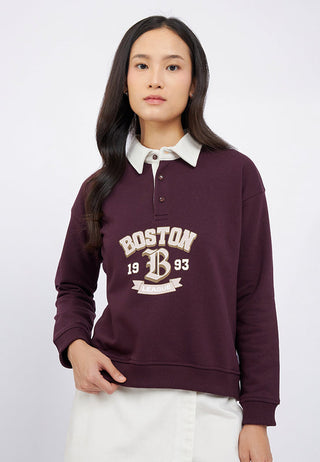 Contrast Collar Sweatshirt