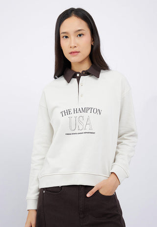 Contrast Collar Sweatshirt
