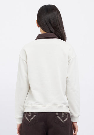 Contrast Collar Sweatshirt