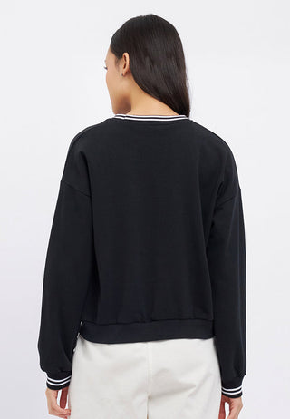Oversize Sweatshirt with Rib Details