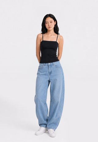 Square Neck Crop Tank Top