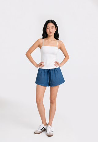 Square Neck Crop Tank Top