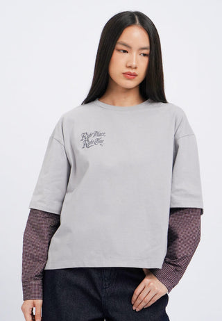 Oversized Double Sleeve T-Shirt