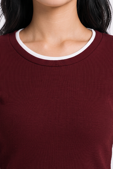 Contrast Layer Long Sleeve Top – COLORBOX - Indonesia