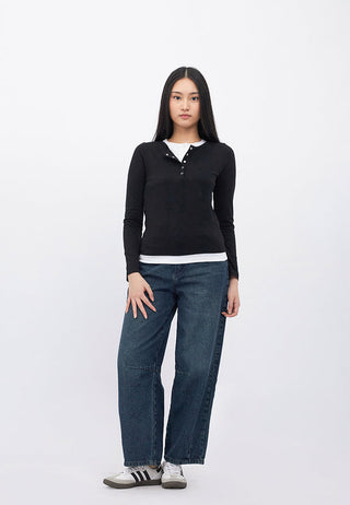 Double Layer Long Sleeve Top