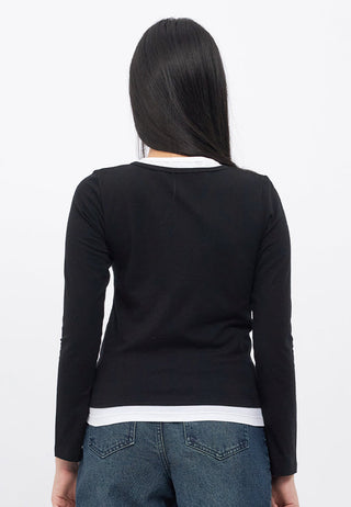Double Layer Long Sleeve Top