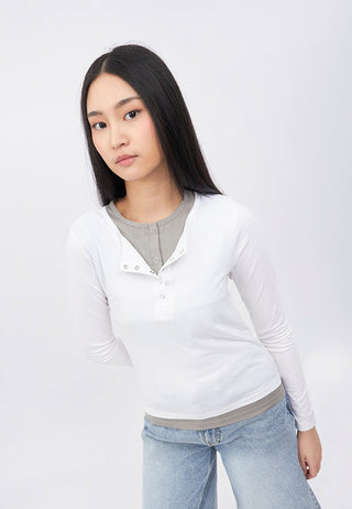 Double Layer Long Sleeve Top