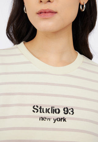 Long Sleeve Stripes Graphic T-Shirt