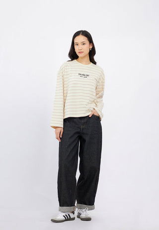 Long Sleeve Stripes Graphic T-Shirt