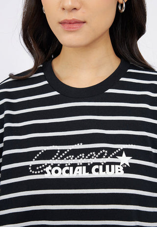 Long Sleeve Stripes Graphic T-Shirt