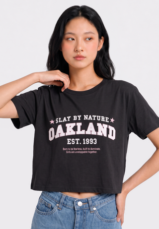 Short Sleeve Graphic Crop T-Shirt