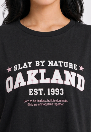 Short Sleeve Graphic Crop T-Shirt