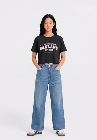 Short Sleeve Graphic Crop T-Shirt