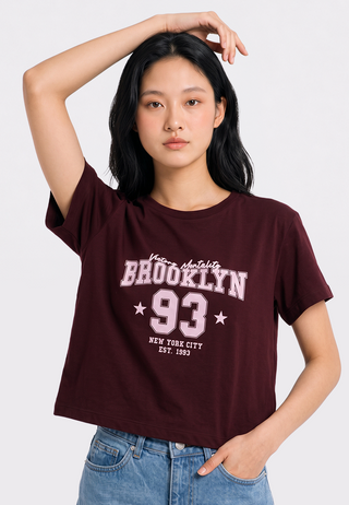 Short Sleeve Graphic Crop T-Shirt