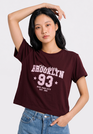 Short Sleeve Graphic Crop T-Shirt