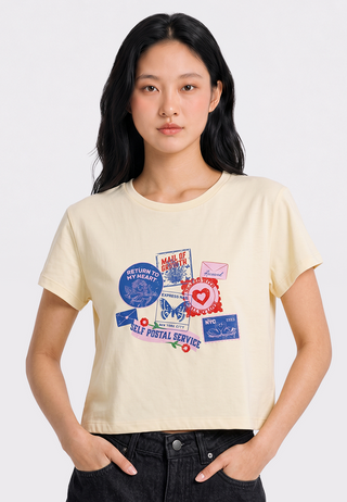 Short Sleeve Graphic Crop T-Shirt