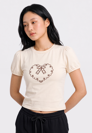 Puff Sleeve Graphic Tee