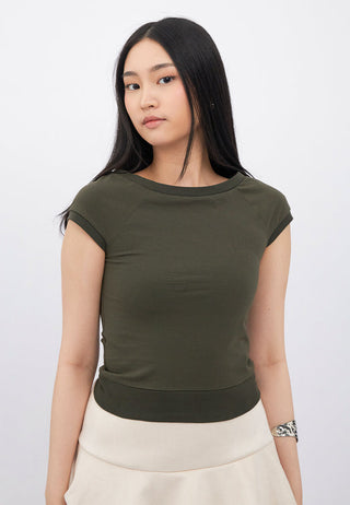 Off Shoulder Short Sleeve Top