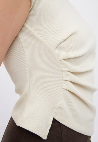 Drape Details Short Sleeve Top