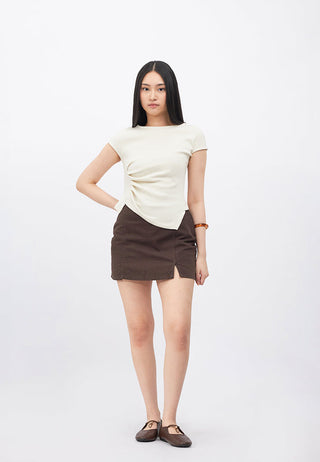 Drape Details Short Sleeve Top