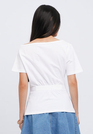 Short Sleeve Off Shoulder T-Shirt