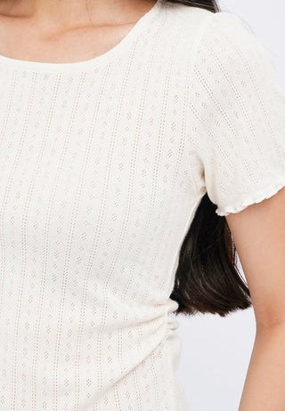 Short Sleeve Pointelle T-Shirt