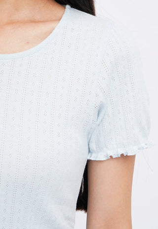 Short Sleeve Pointelle T-Shirt