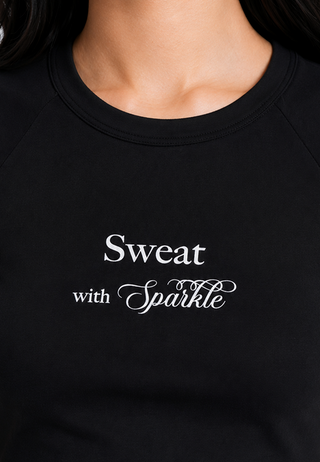 Raglan Sleeve Graphic Crop T-Shirt