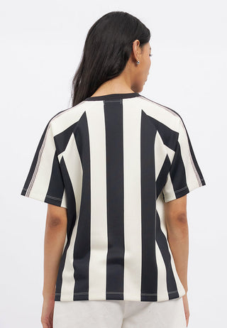 Short Sleeve Stripes Jersey Top