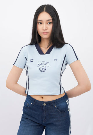 Fitted Short Sleeve Crop Jersey