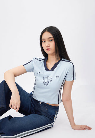 Fitted Short Sleeve Crop Jersey
