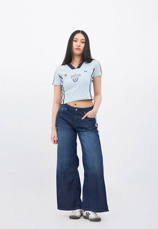 Fitted Short Sleeve Crop Jersey