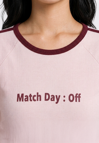 Contrast Rib Fitted Raglan T-Shirt