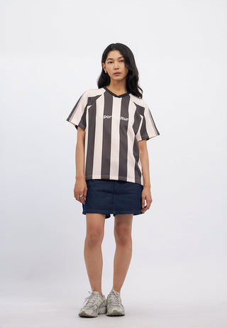Short Sleeve Stripes Jersey Top