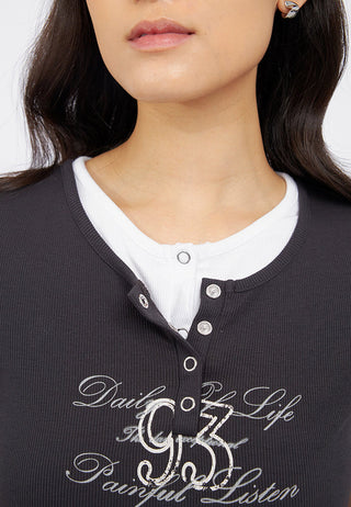 Layered Short Sleeve Graphic T-Shirt