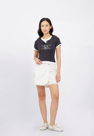 Layered Short Sleeve Graphic T-Shirt