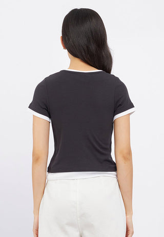 Layered Short Sleeve Graphic T-Shirt