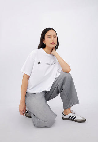 Short Sleeve Slogan Boxy T-Shirt