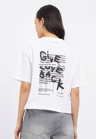 Short Sleeve Slogan Boxy T-Shirt