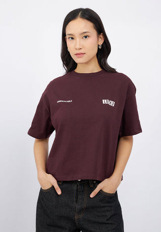 Short Sleeve Slogan Boxy T-Shirt