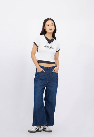 Layered Short Sleeve Graphic T-Shirt