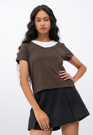Double Layered Short Sleeve T-Shirt